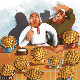 Как Салты Батыр пельмени ел