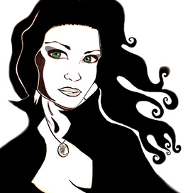 девушка alex black art