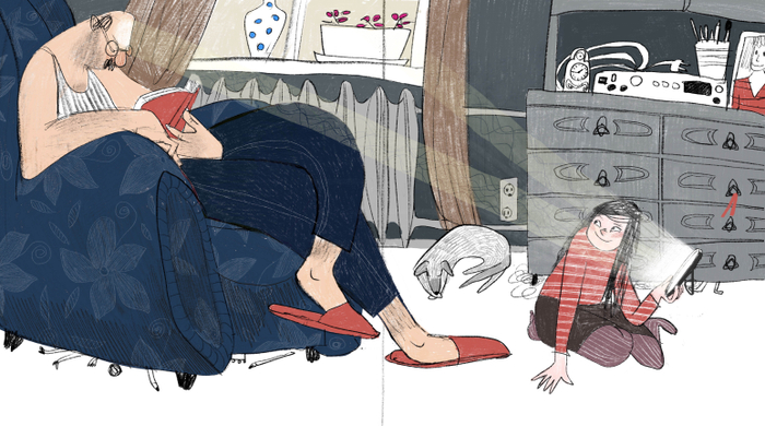 Разворот книги про семью