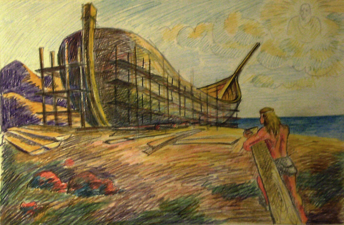 Ной строит ковчег