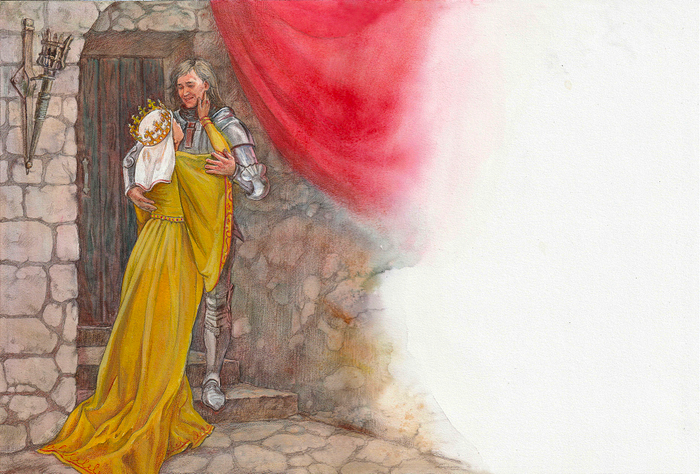 Иллюстрация к роману М. Твена "Янки при дворе короля Артура"