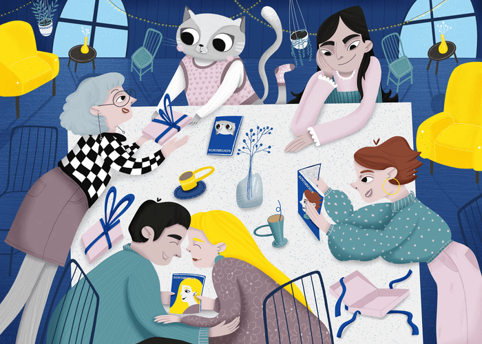 Иллюстрация для упаковочной коробки