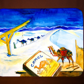Пустыня в пачке "Camel"