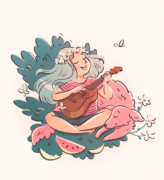 Ева сочиняет песни