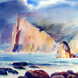 Приближение шторма.Скалы.Ирландия.