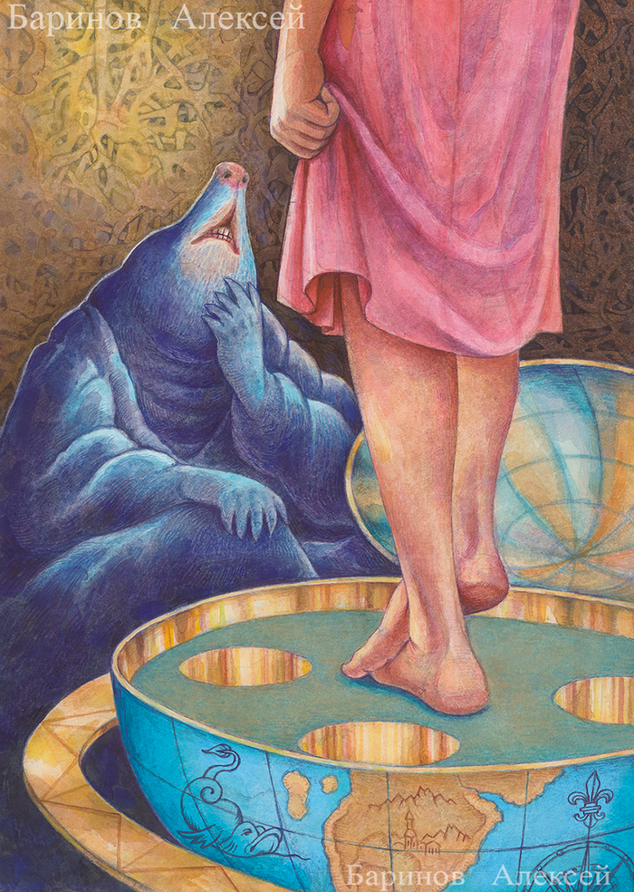 Иллюстрация к сказке Г.Х.Андерсена Дюймовочка