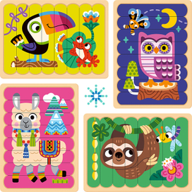 Пазлы-палочки для малышей