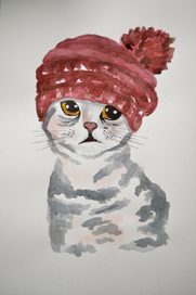 Cat in hat