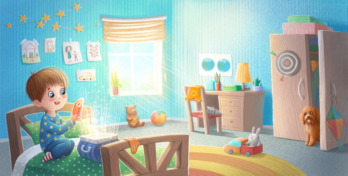 Иллюстрация для книги "Wait a minute!"