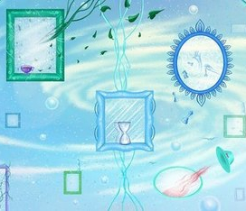 Алиса в Зазеркалье, форзац