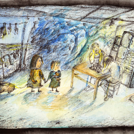 Тильда и Таис в гостях у испанских хиппи