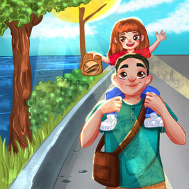 Прогулка с папой