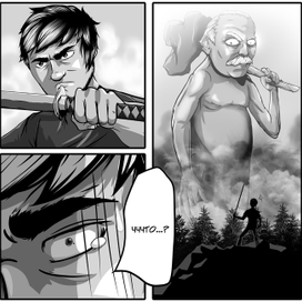 Миникомикс про Женю Баженова и МИхалкова