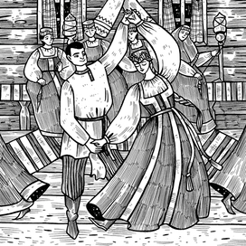 Иллюстрация к книге И.И. Березина "Мудрость народная в строчке сокрыта"