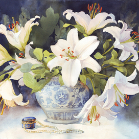 "Букет белых лилий"