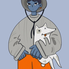 Парнишка с собакой