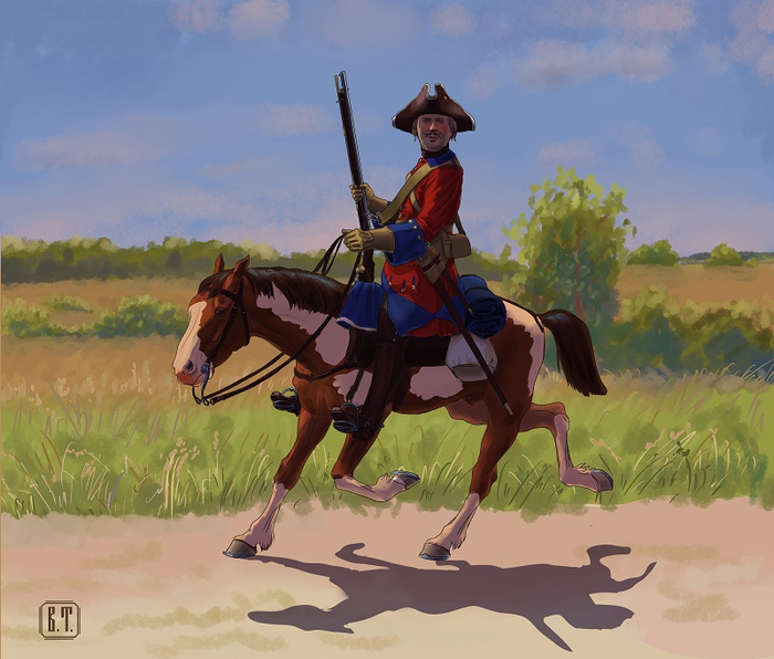 Нижегородский драгун. 1719 г.