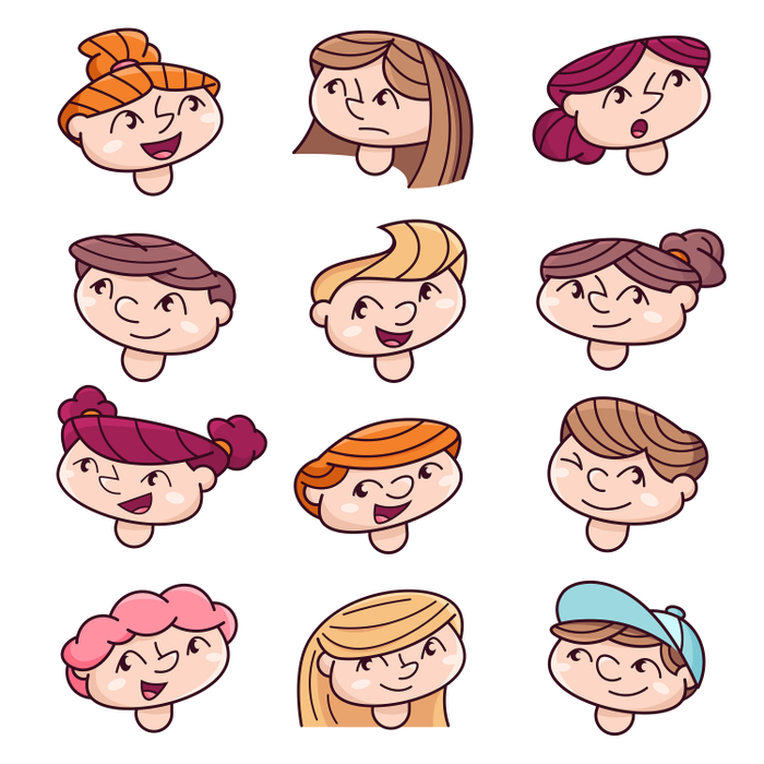 Детские персонажи. Эмоции