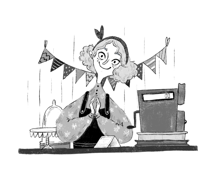 Иллюстрация к книге "Синьорина Корица" 