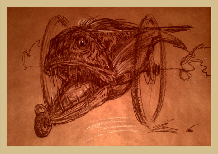 Из серии Бульварно-скверные полнолунные трехколёсики