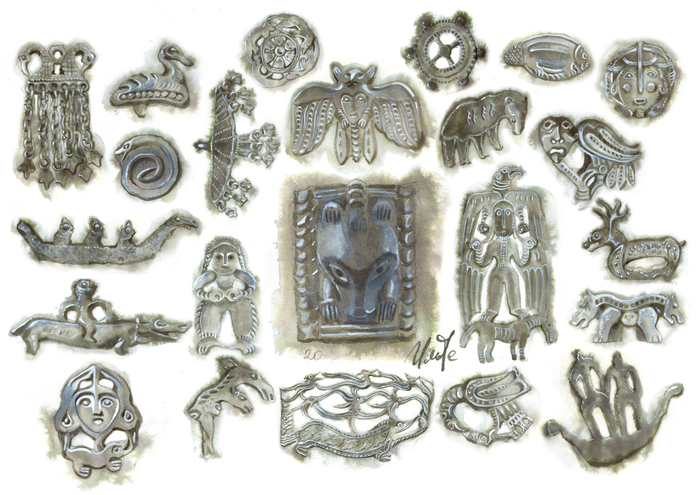 Заставки Пермский звериный стиль