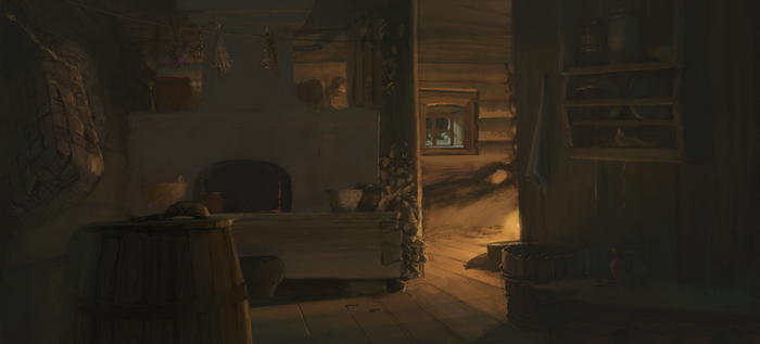 Интерьер избы Суворова