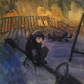 "дети, оставшиеся одни на детской площадке, превращаются в качели"(с)мой сын Артемий