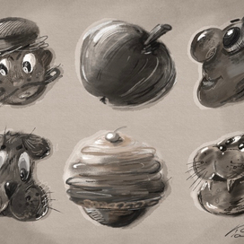 Предметы и животные из пятна