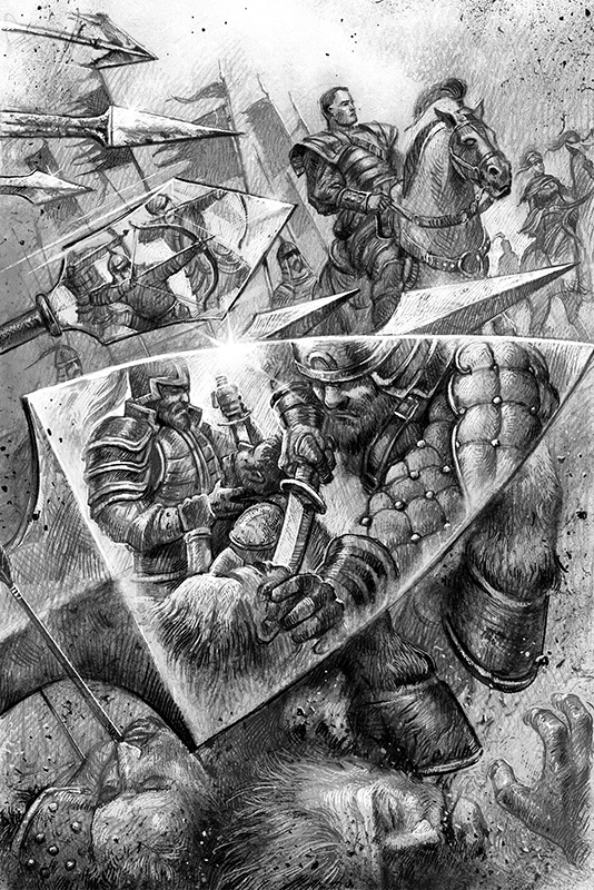 Иллюстрация к роману Р. Суржикова "В тени великого древа"