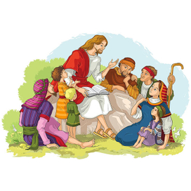 Иисус с людьми