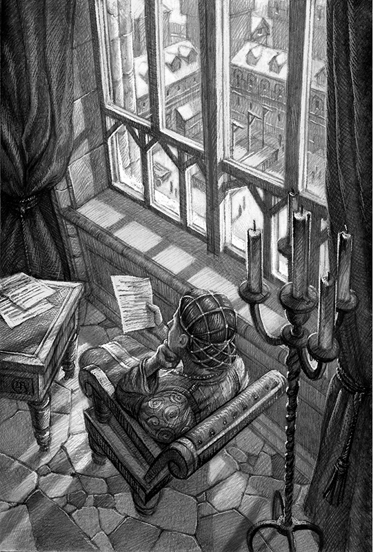 Иллюстрация к роману Р. Суржикова "Кукла на троне"