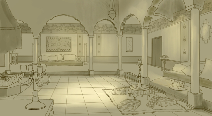 комната в восточном стиле