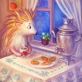 Ёжик из сказки "Поросёнок в колючей шубке"