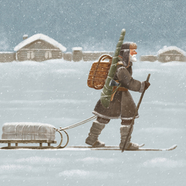 П. Бажов. Серебряное копытце, иллюстрация