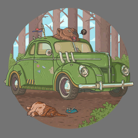 Классические автомобили 20-ого века.