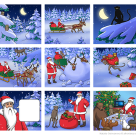 Новогодний комикс для Dell  