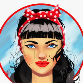 пинап девушка