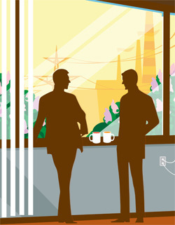 Иллюстрации для социального отчета ОГК-4