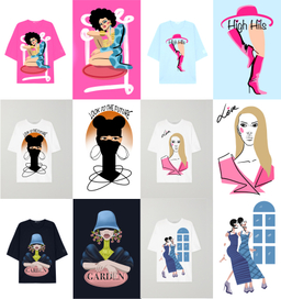 Принты для женских футболок (дети)