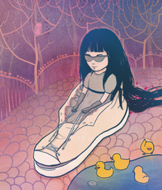 девочка в кеде