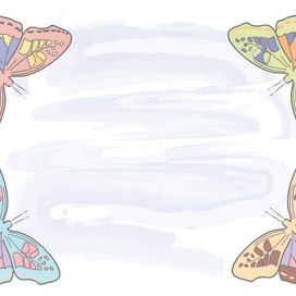 Открытка с бабочками 2