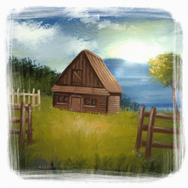 Скетч пейзажа