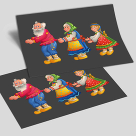 Детская игра на липучках "Репка"