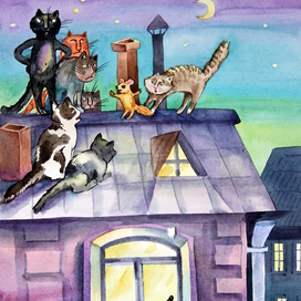 Для книги И. Рогалёвой "Разноцветные дни"