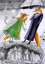 Иллюстрация к роману Фреда Адры "Лис Улисс"