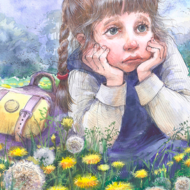 И никакие одуванчики не радовали Ксюшу.