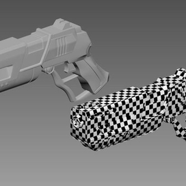 high poly- low poly and uw