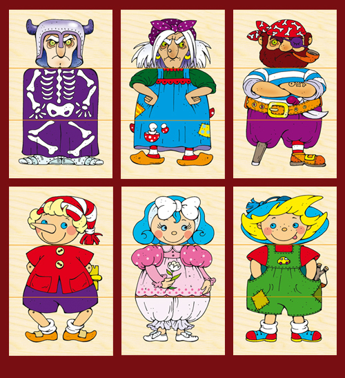 КАРТИНКИ разрезные "СКАЗОЧНЫЕ ГЕРОИ"