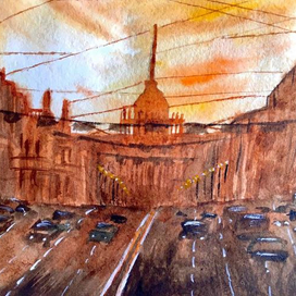 Закат в Москве