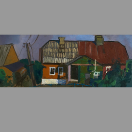 Вечерний этюд домиков